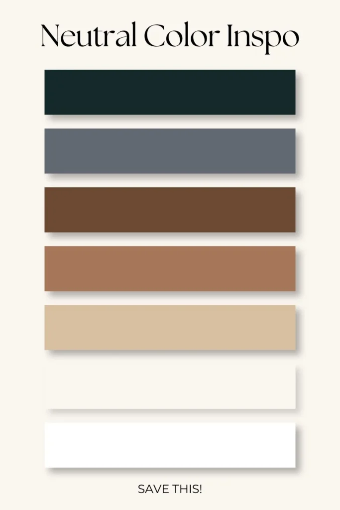 Neutral Color Palette Inspo 