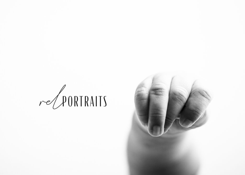 tiny newborn finders in black and white